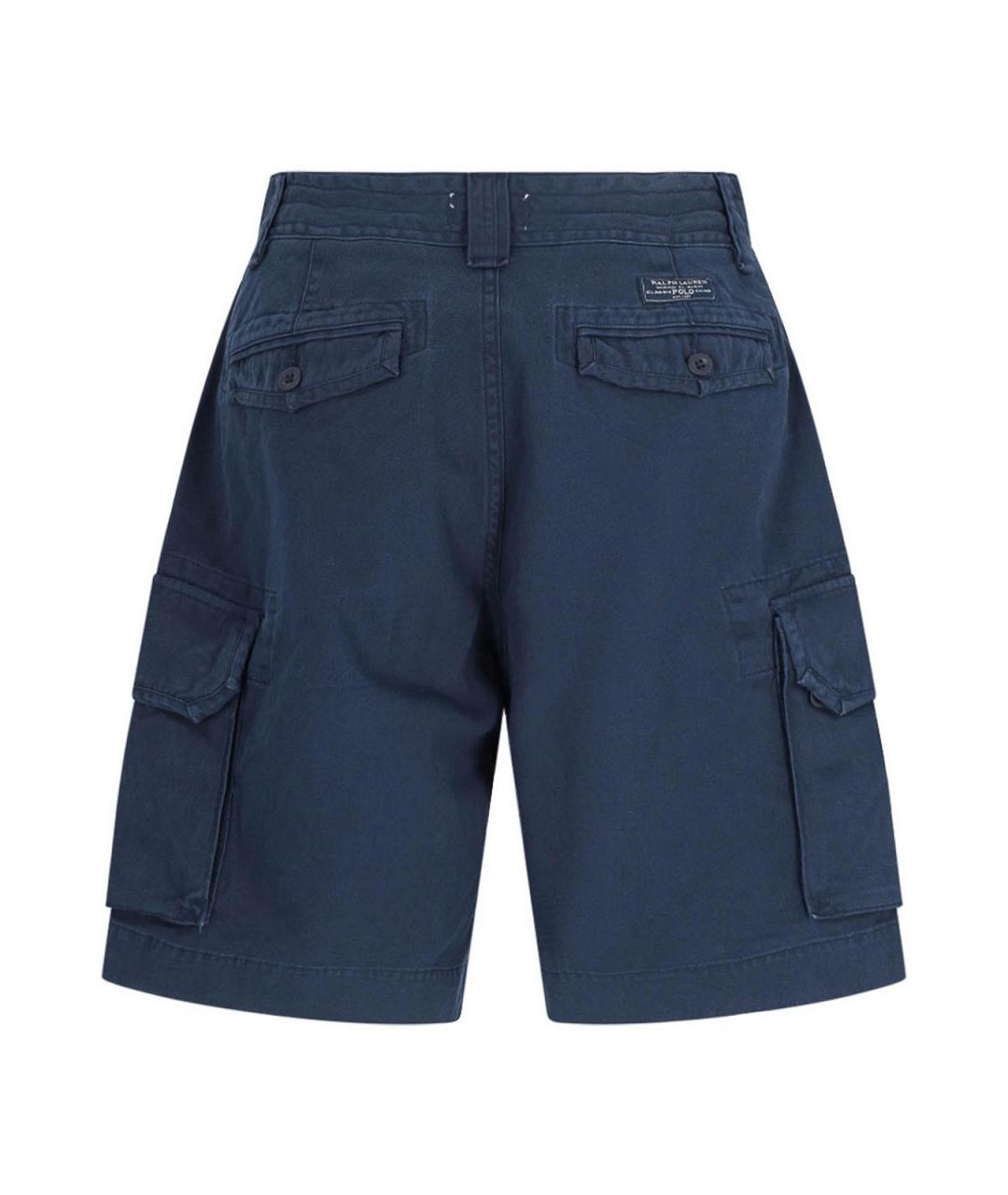 POLO RALPH LAUREN Синие хлопковые шорты, фото 2