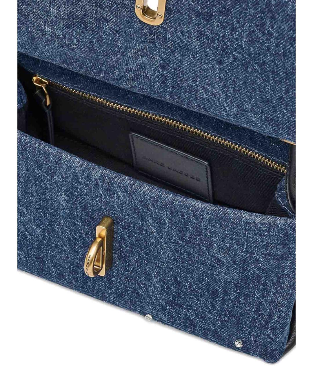 MARC JACOBS Синяя тканевая сумка с короткими ручками, фото 2