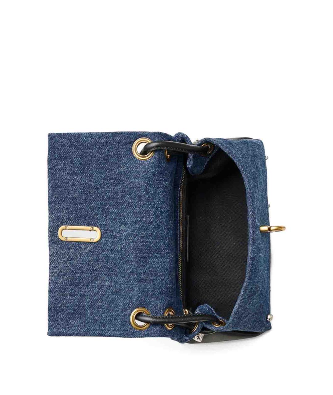 MARC JACOBS Синяя тканевая сумка с короткими ручками, фото 4