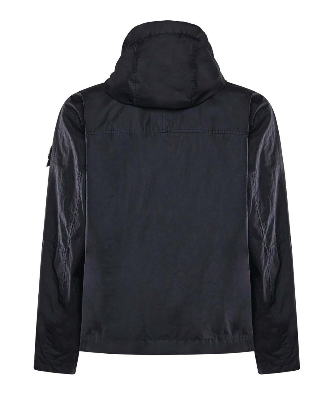 STONE ISLAND Темно-синяя полиамидовая куртка, фото 3