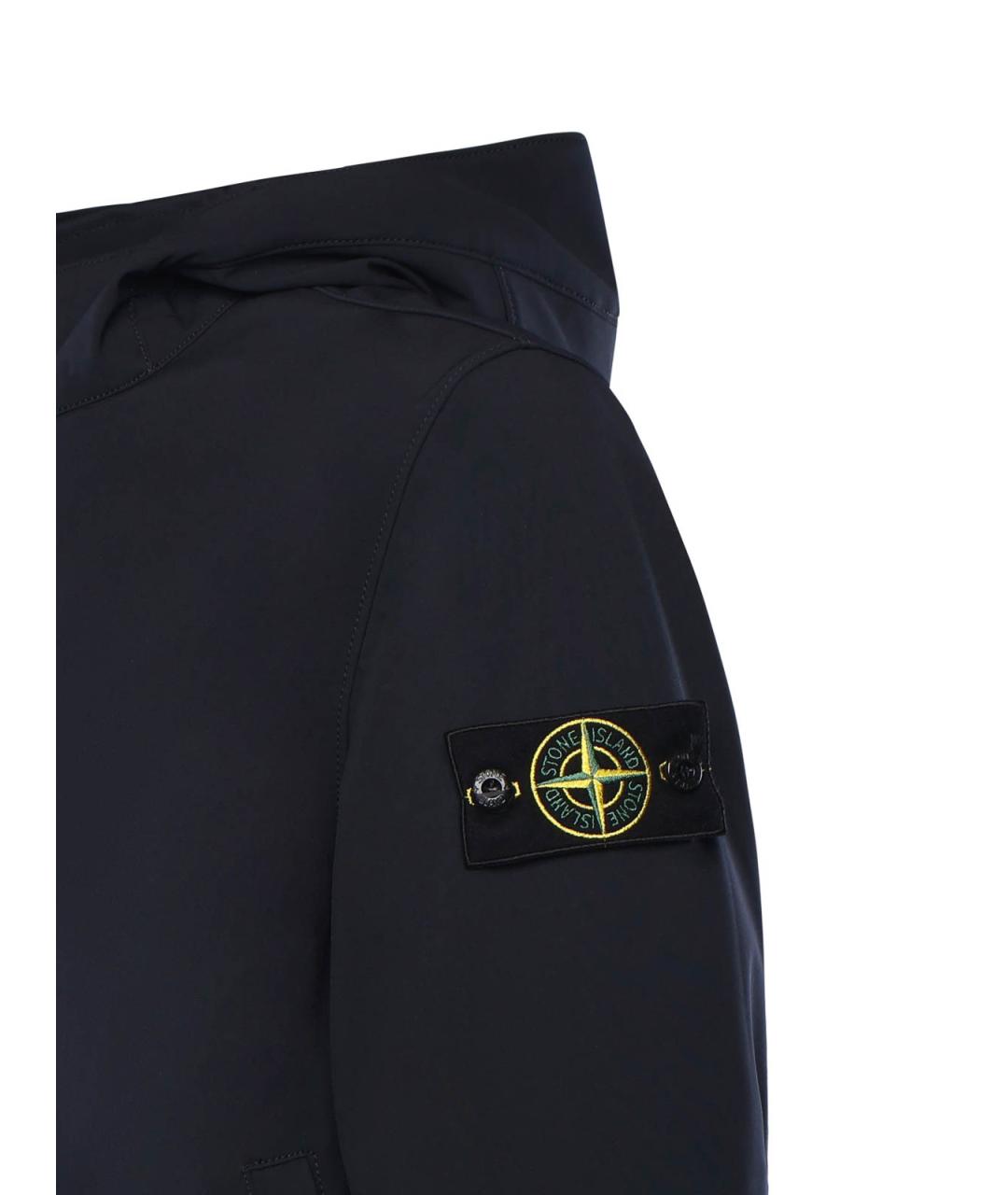 STONE ISLAND Темно-синяя полиамидовая куртка, фото 2