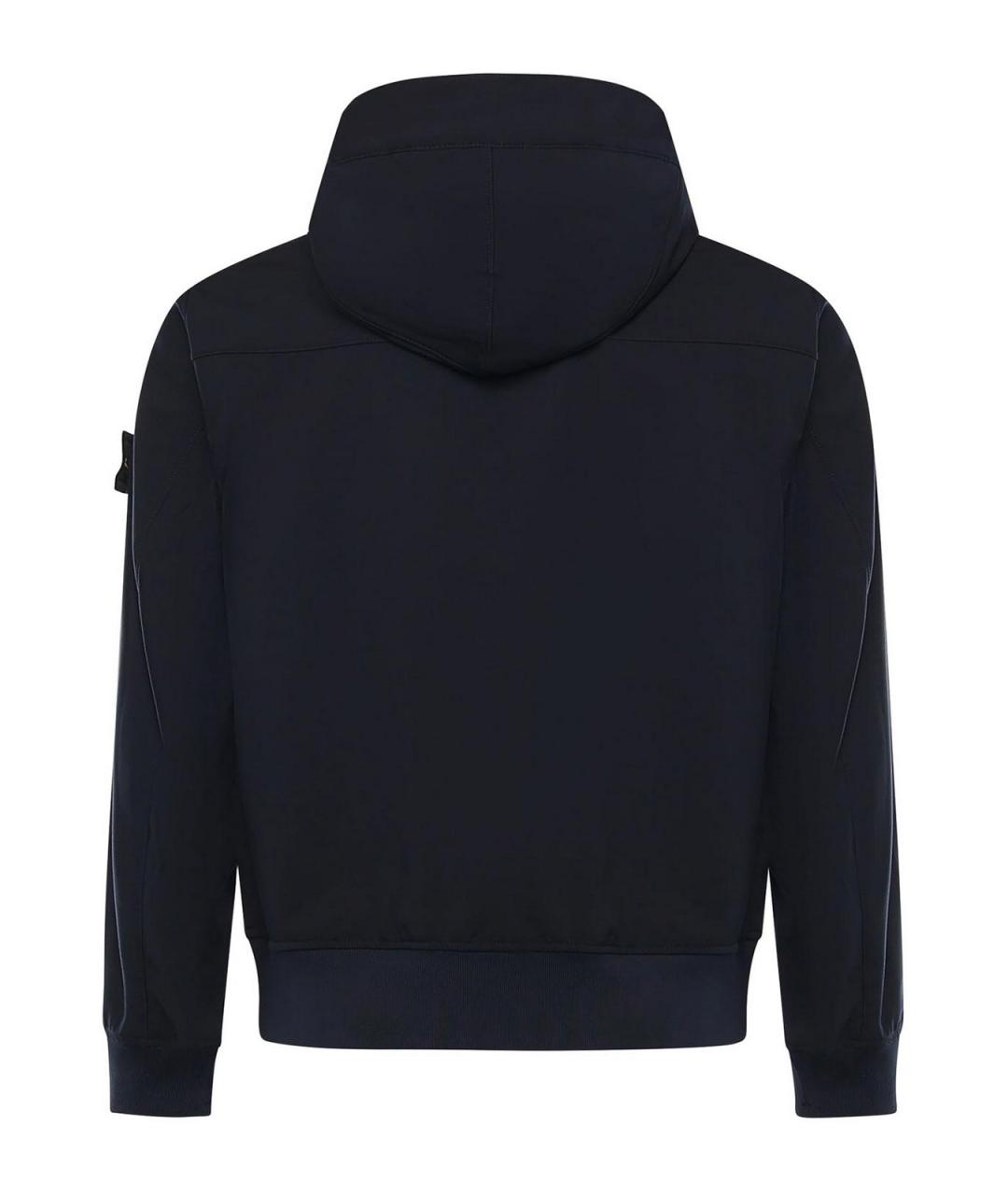STONE ISLAND Темно-синяя полиамидовая куртка, фото 3