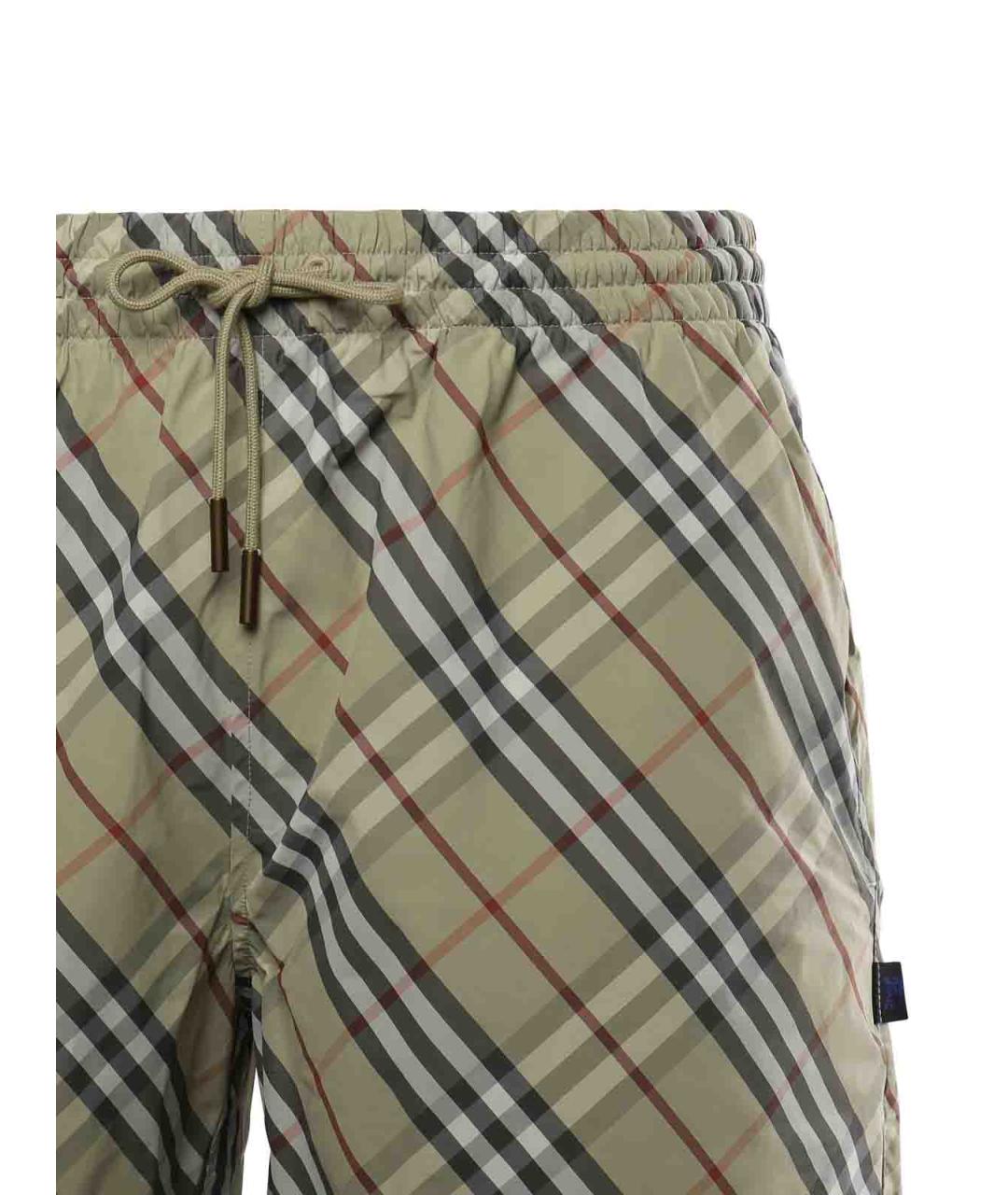 BURBERRY Зеленые полиамидовые плавки, фото 2
