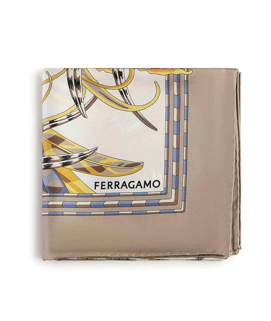 FERRAGAMO Мульти шелковый шарф, фото 1