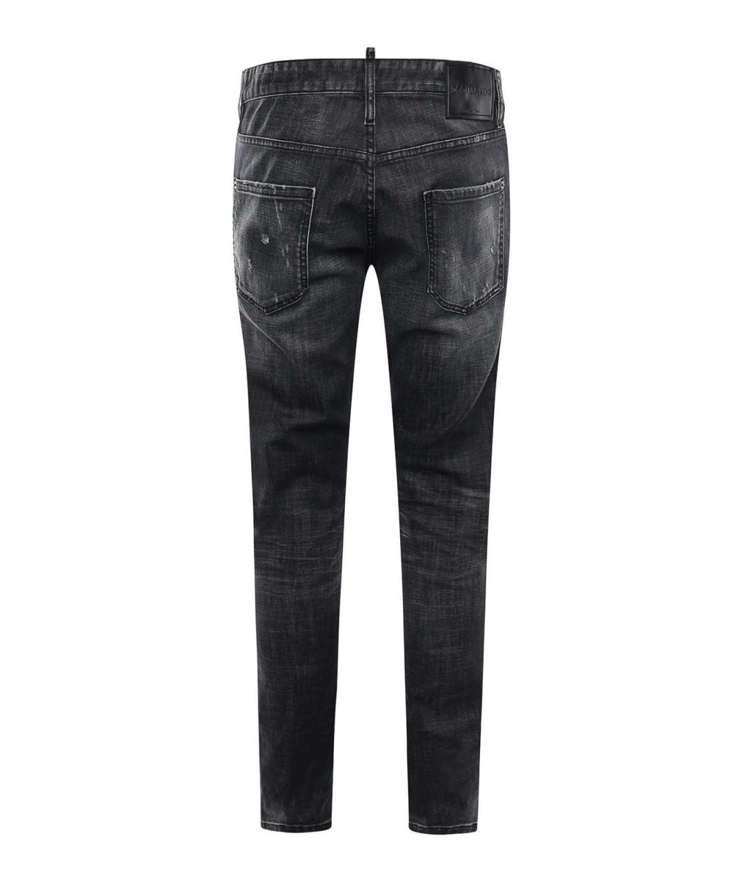 DSQUARED2 Черные хлопковые джинсы скинни, фото 3