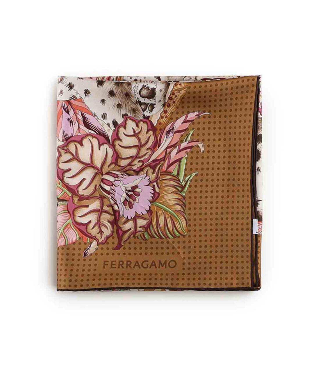 FERRAGAMO Мульти шелковый шарф, фото 1
