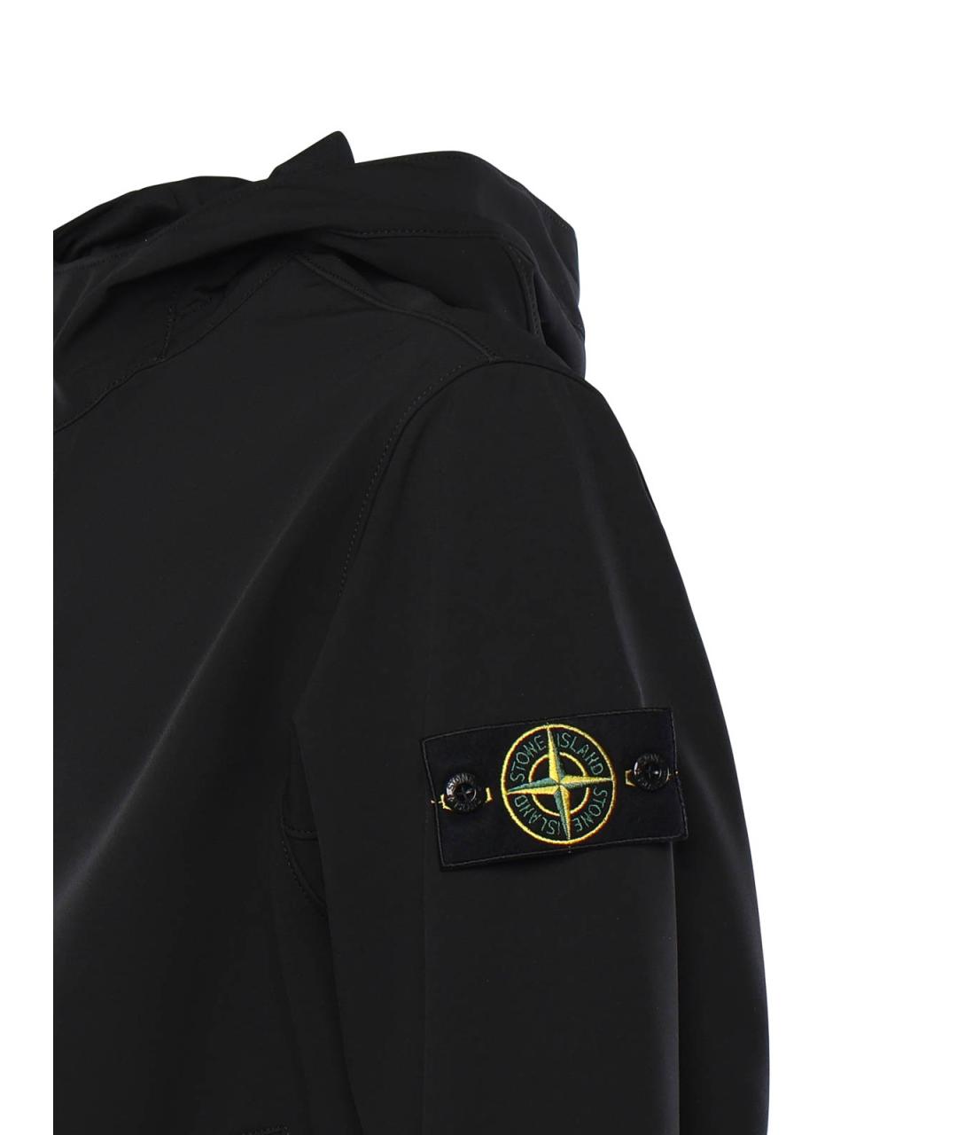 STONE ISLAND Черная полиамидовая куртка, фото 2