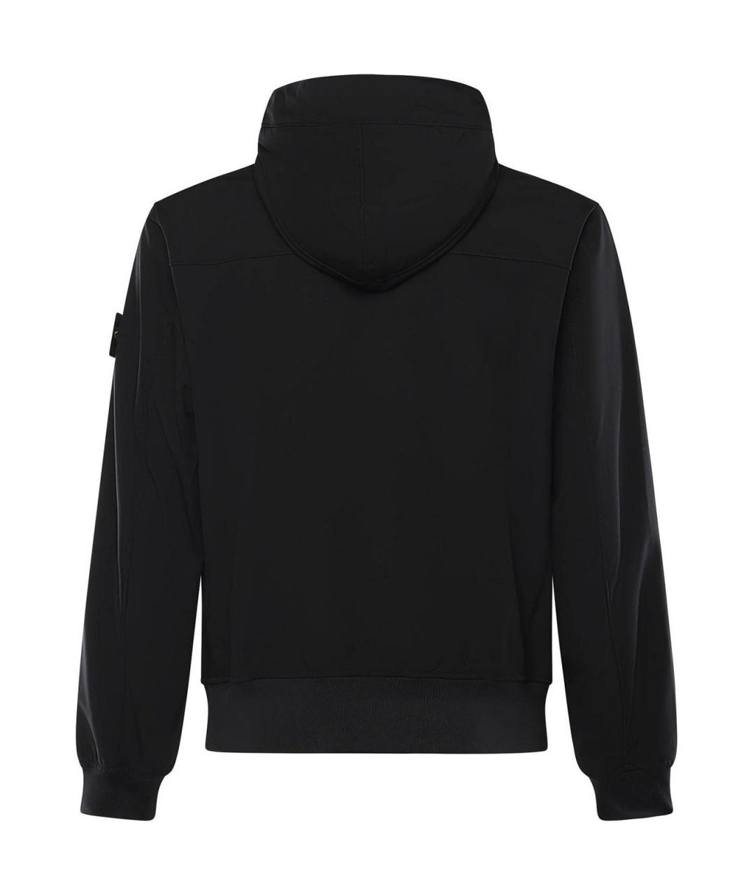 STONE ISLAND Черная полиамидовая куртка, фото 3