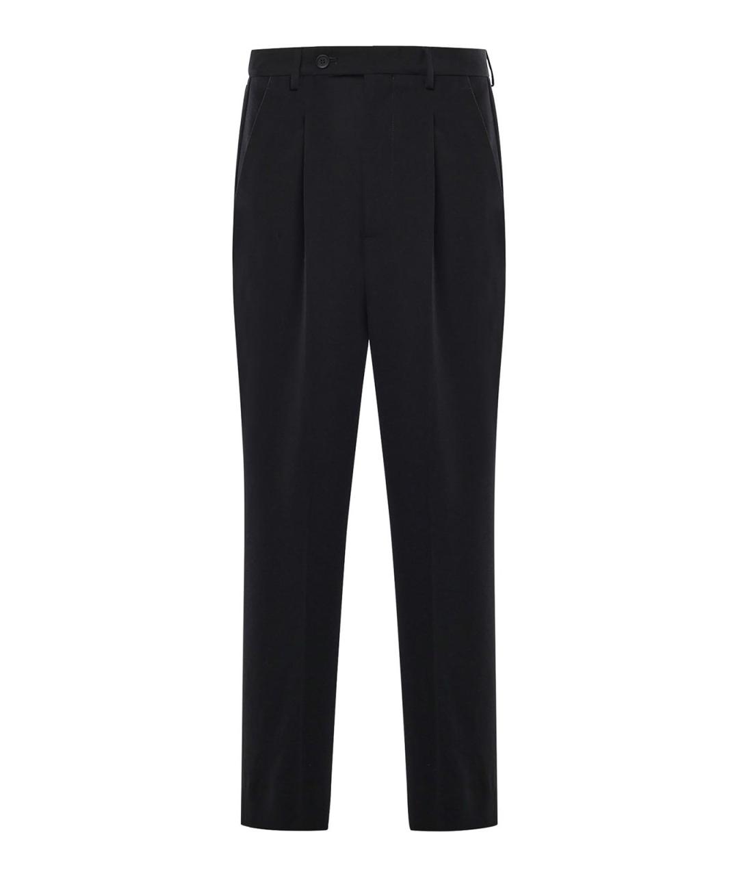 MM6 MAISON MARGIELA Черные шерстяные повседневные брюки, фото 1