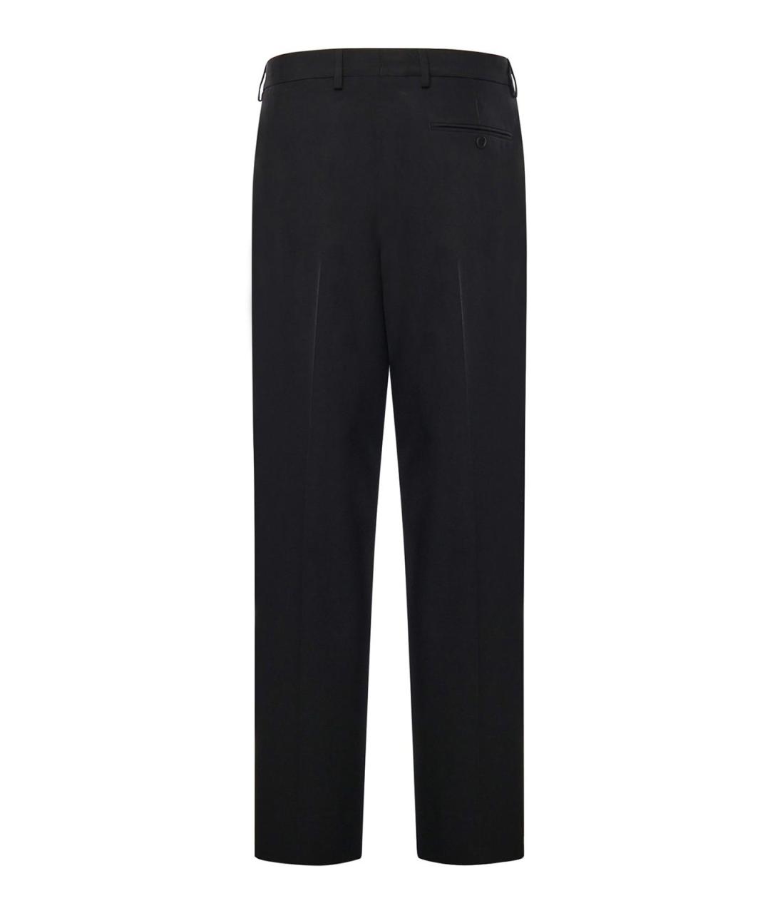 MM6 MAISON MARGIELA Черные шерстяные повседневные брюки, фото 3