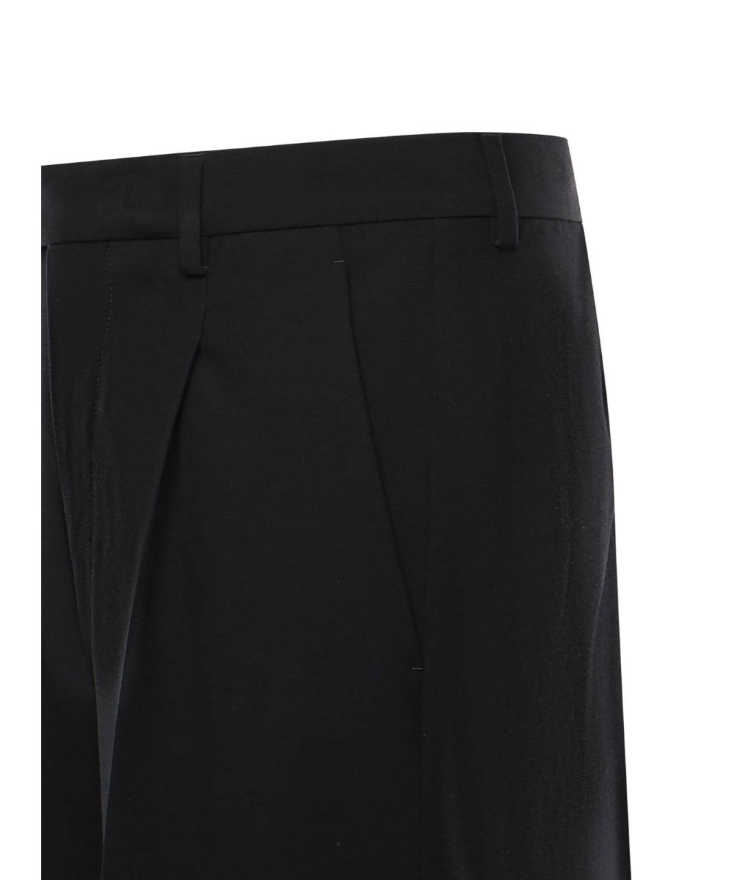 MM6 MAISON MARGIELA Черные шерстяные повседневные брюки, фото 2