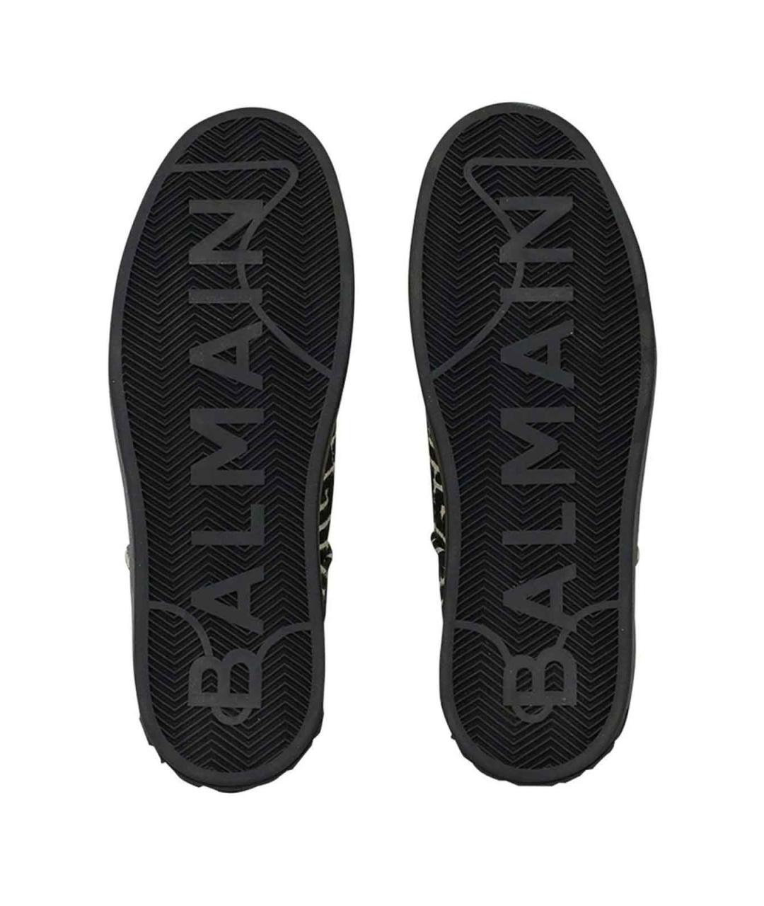 BALMAIN Мульти кожаные низкие кроссовки / кеды, фото 3