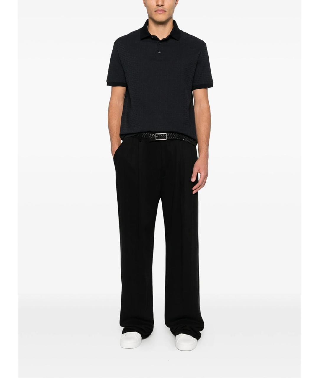 EMPORIO ARMANI Черный хлопковый джемпер / свитер, фото 3