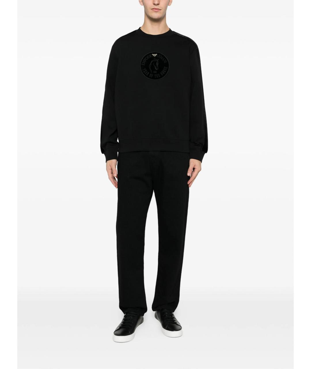 EMPORIO ARMANI Черный джемпер / свитер, фото 2