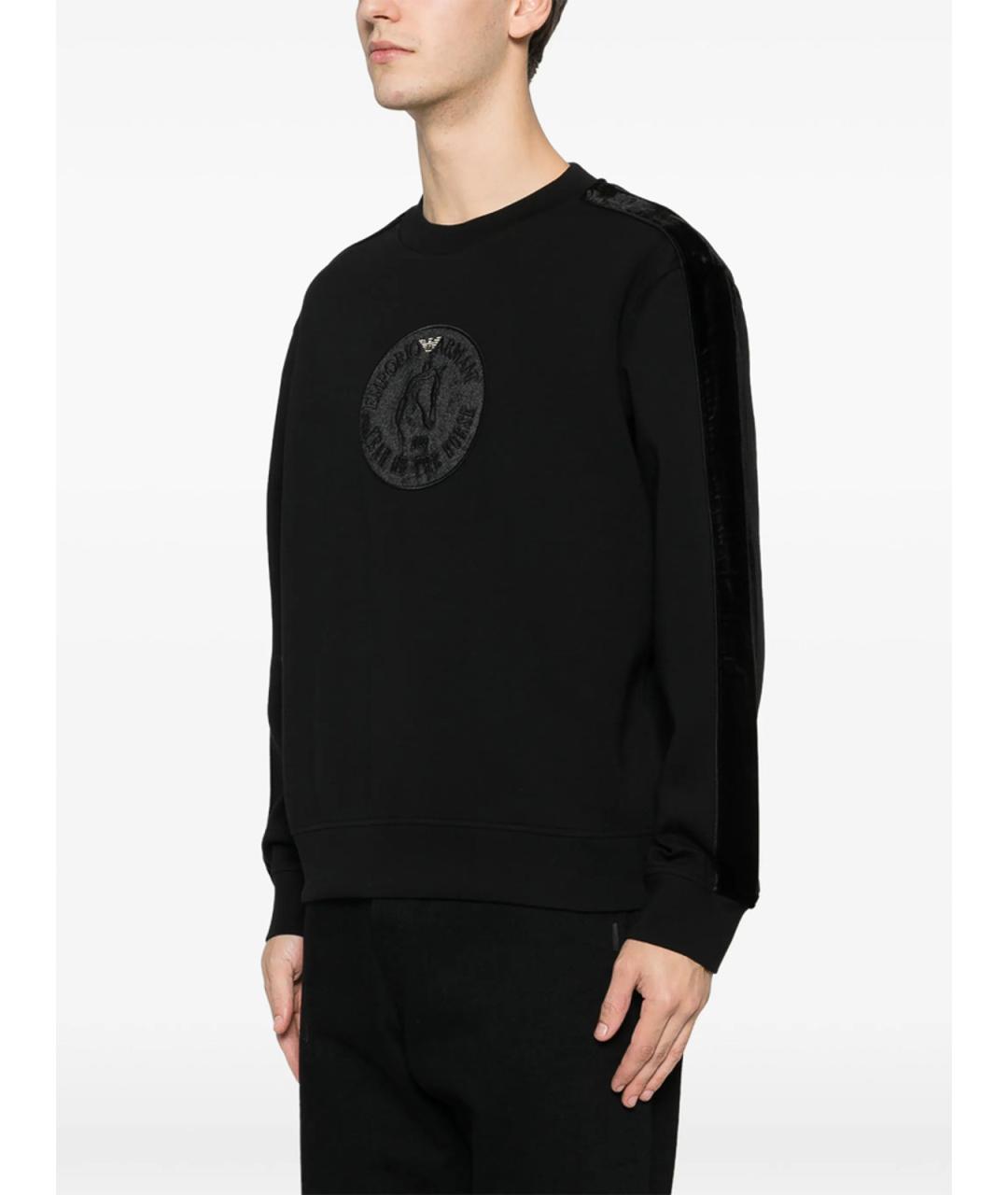 EMPORIO ARMANI Черный джемпер / свитер, фото 4