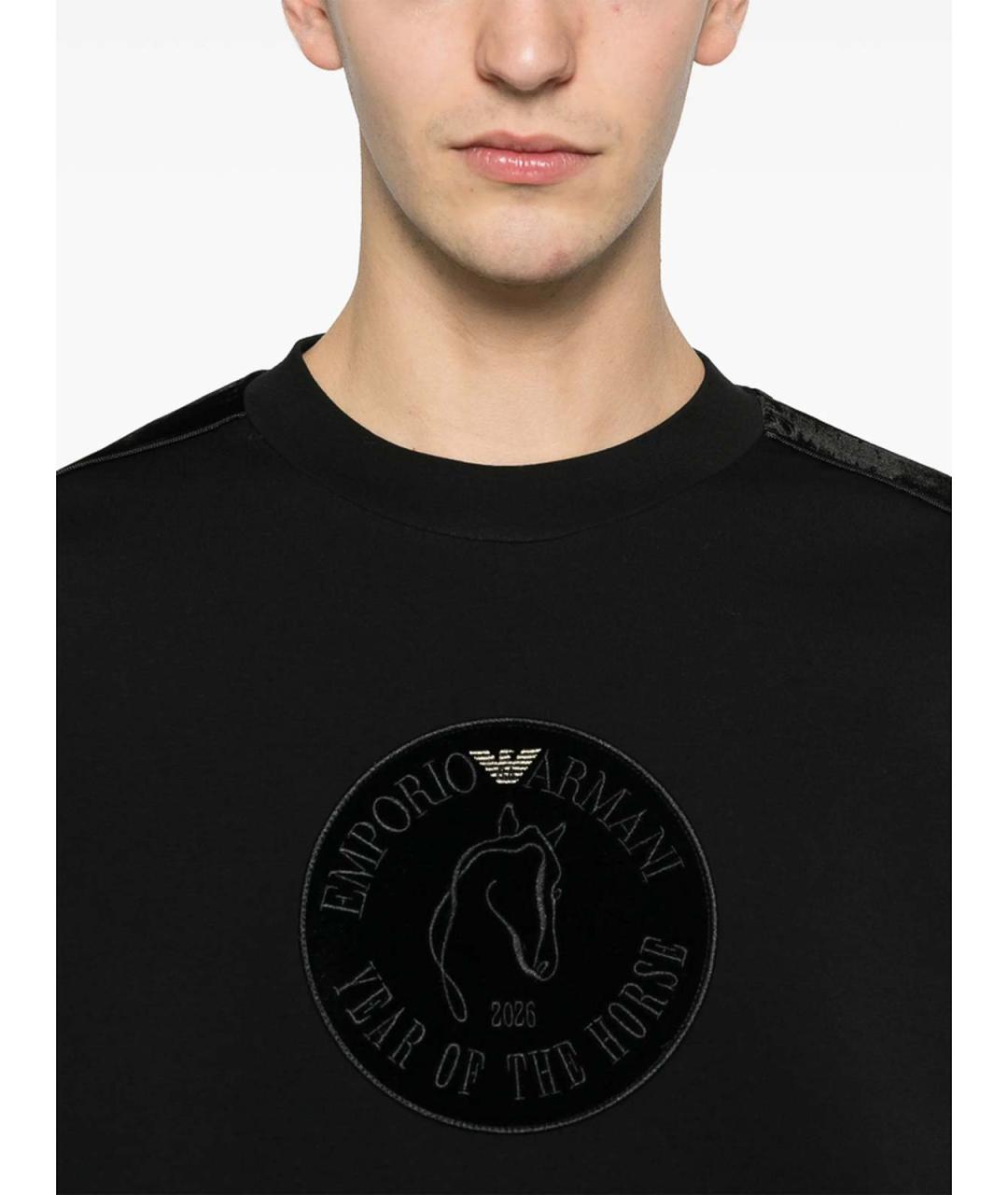 EMPORIO ARMANI Черный джемпер / свитер, фото 5