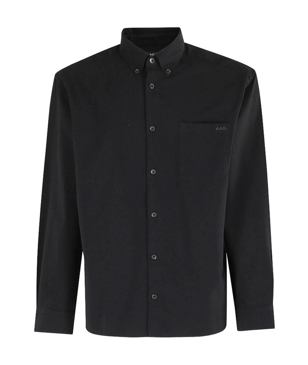 A.P.C. Черная классическая рубашка, фото 1