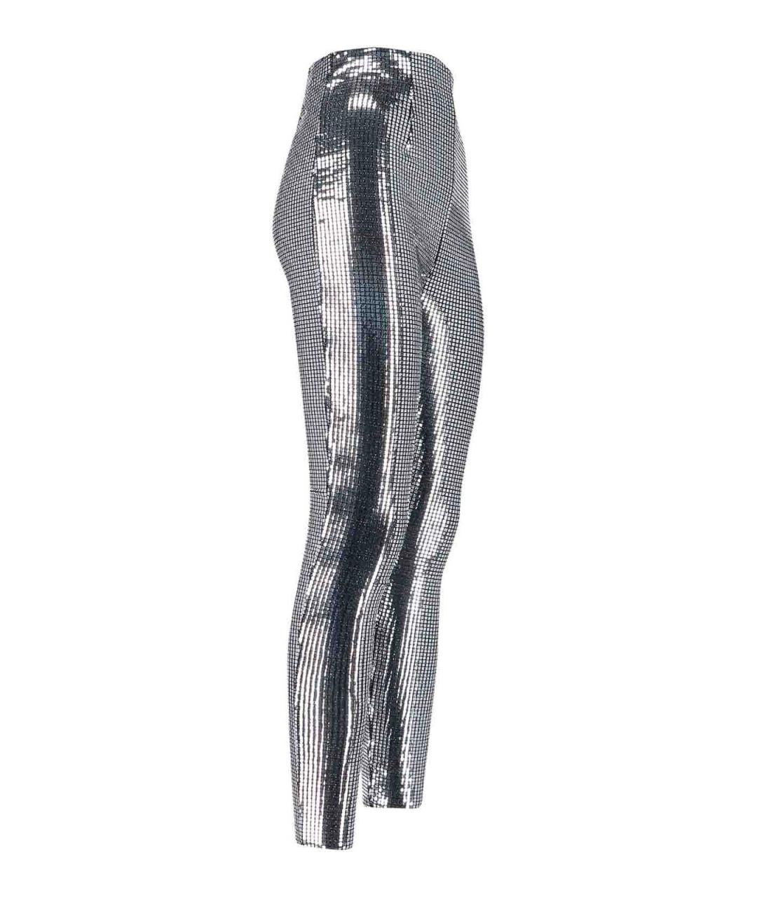 MM6 MAISON MARGIELA Серебряные брюки широкие, фото 3