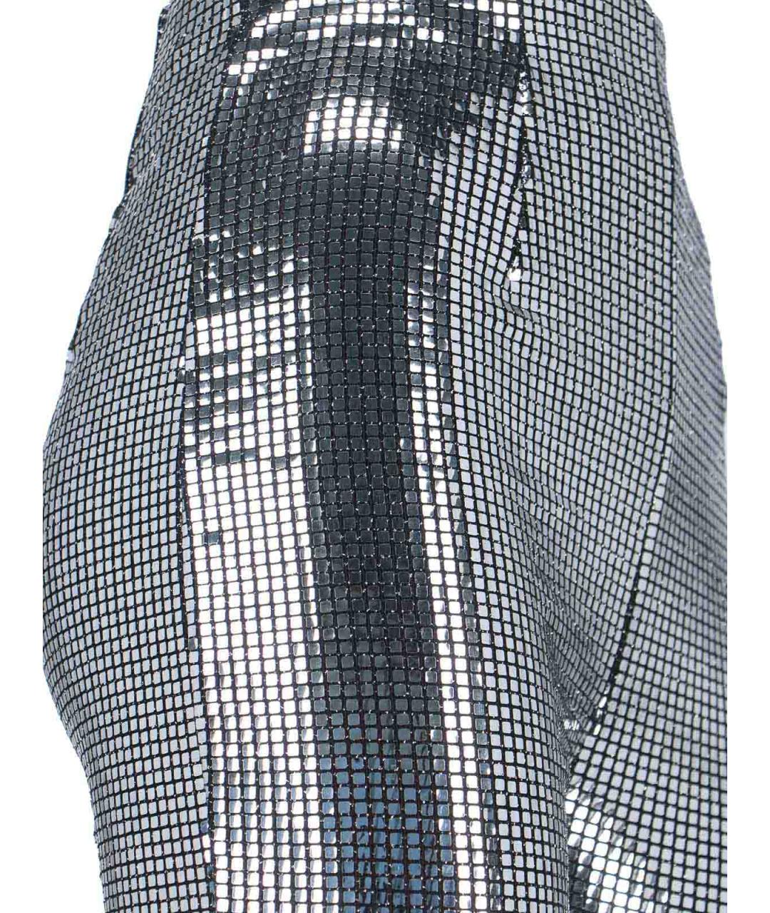 MM6 MAISON MARGIELA Серебряные брюки широкие, фото 4