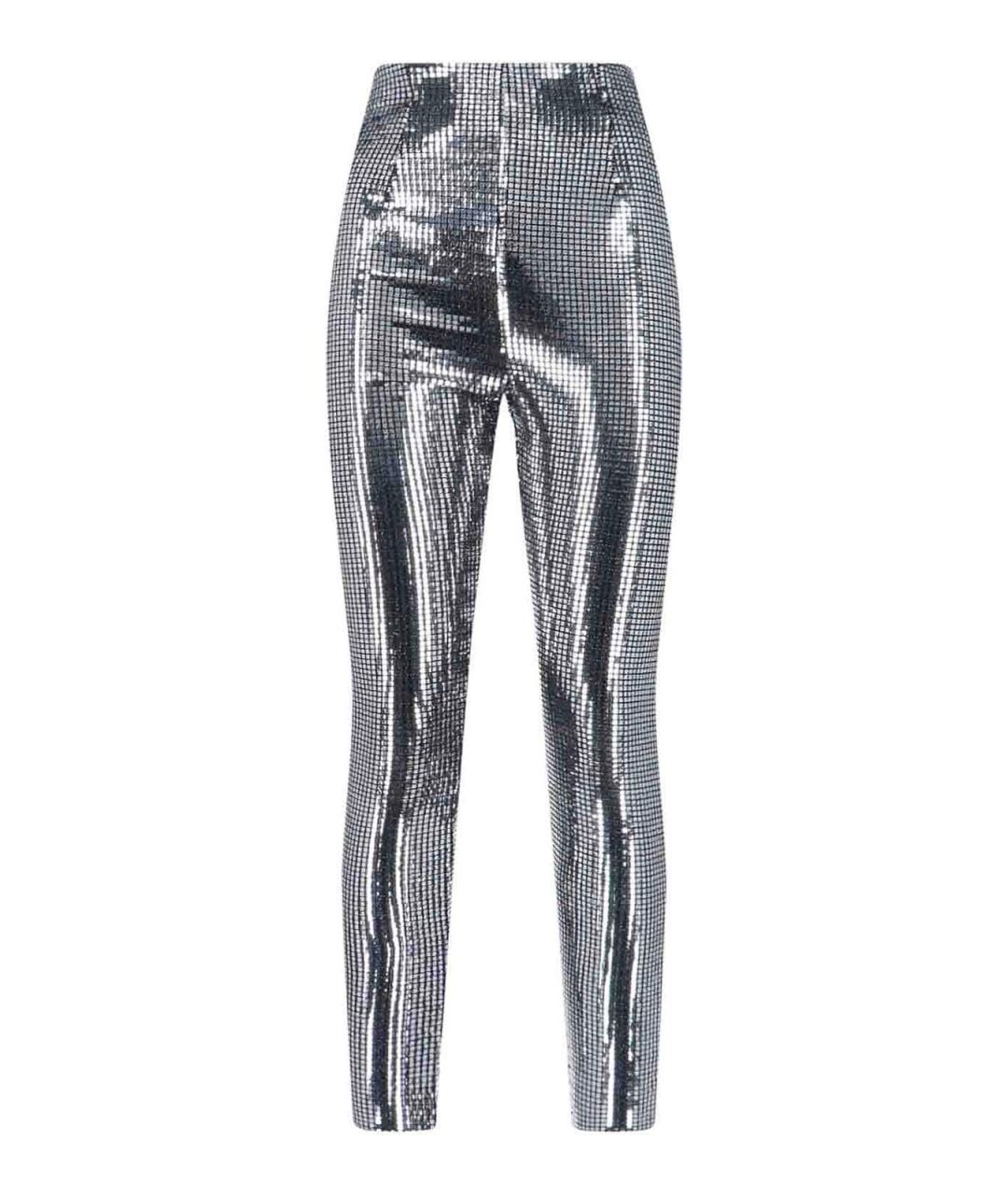 MM6 MAISON MARGIELA Серебряные брюки широкие, фото 1