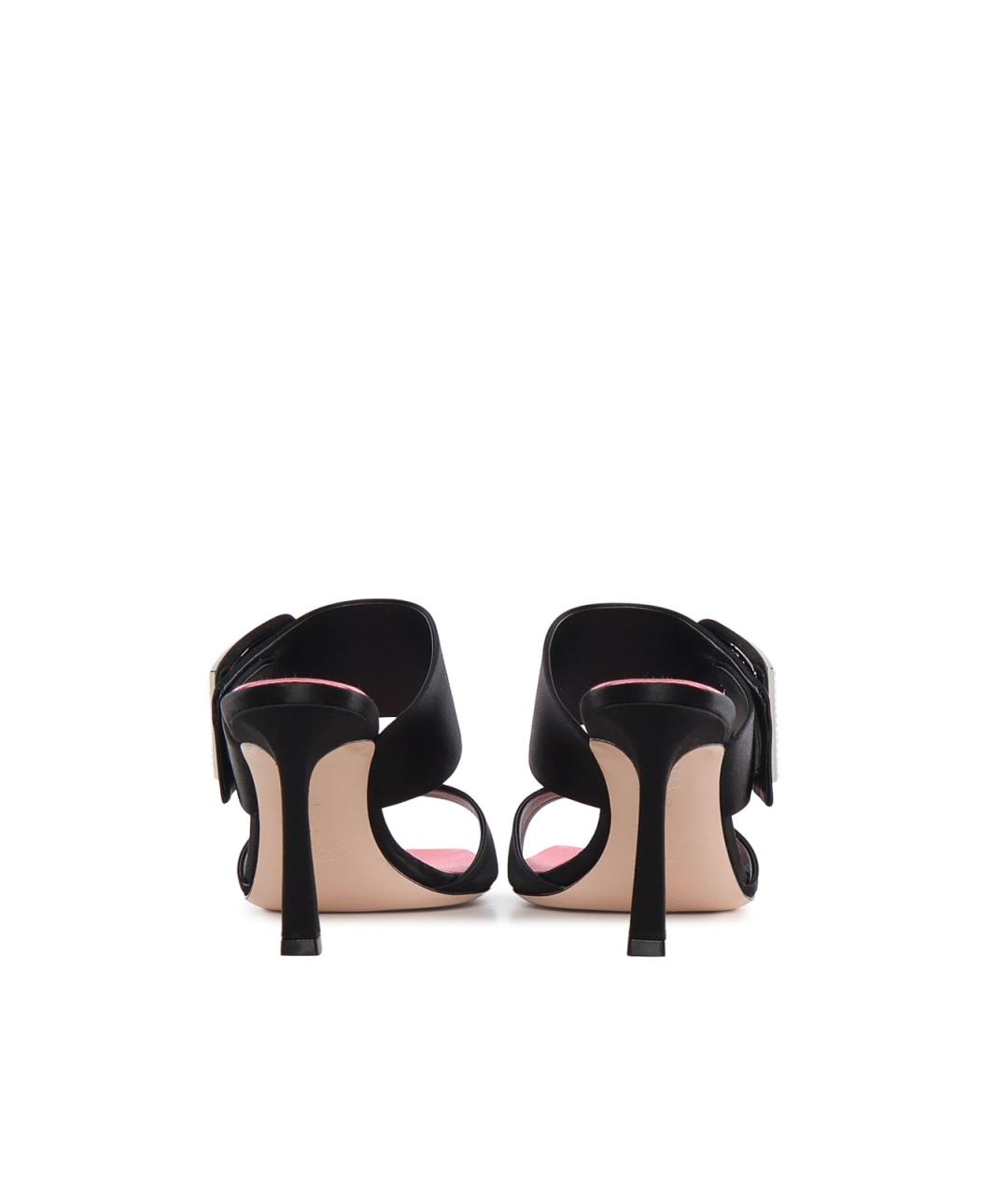 ROGER VIVIER Черные текстильные мюли, фото 3