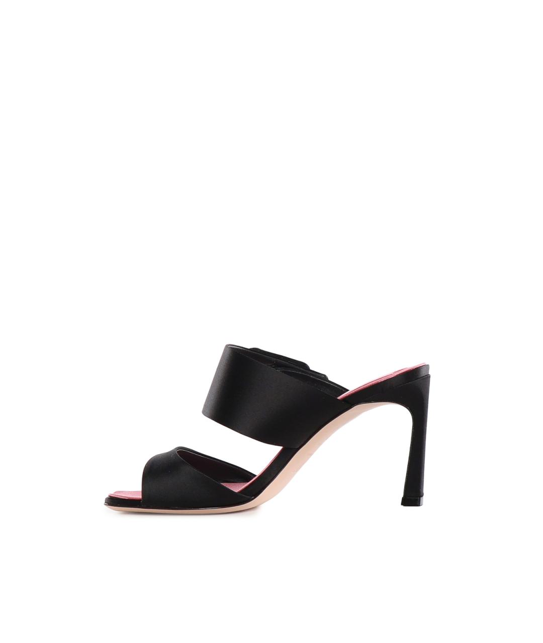ROGER VIVIER Черные текстильные мюли, фото 4