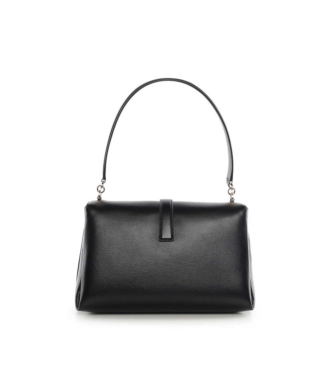 FERRAGAMO Черная кожаная сумка через плечо, фото 3