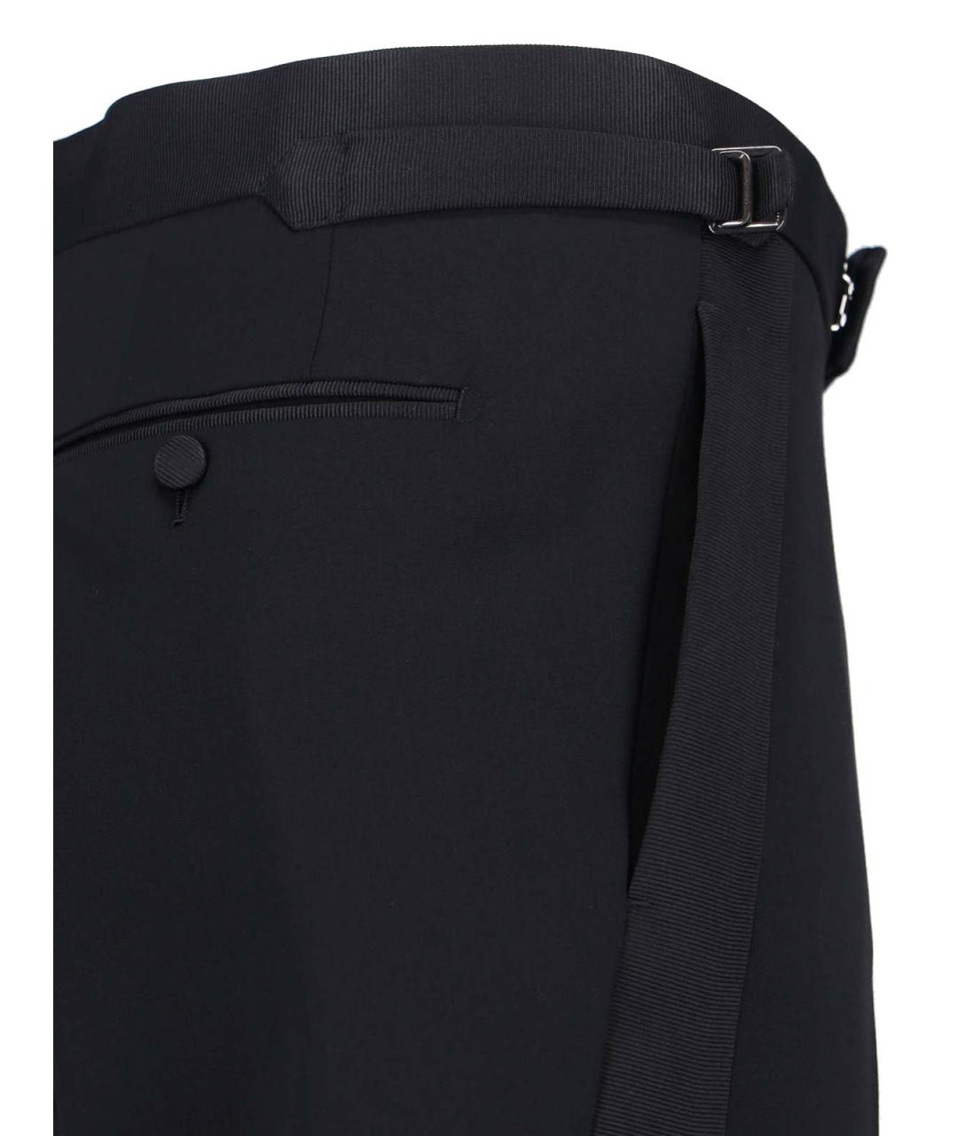 TOM FORD Черные шерстяные классические брюки, фото 4