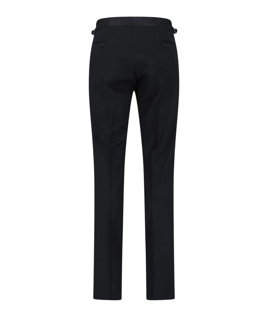 TOM FORD Черные шерстяные классические брюки, фото 2