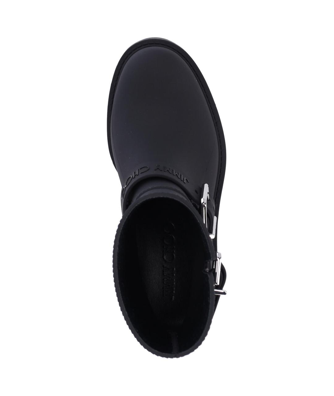 JIMMY CHOO Черные резиновые сапоги, фото 5