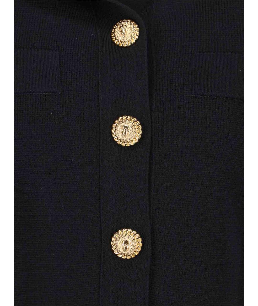 BALMAIN Черный вискозный джемпер / свитер, фото 5