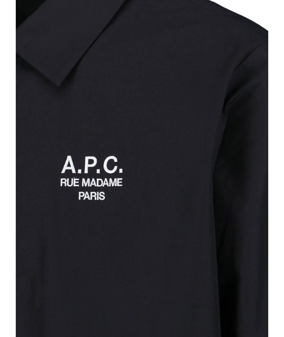 A.P.C. Черная полиэстеровая куртка, фото 3
