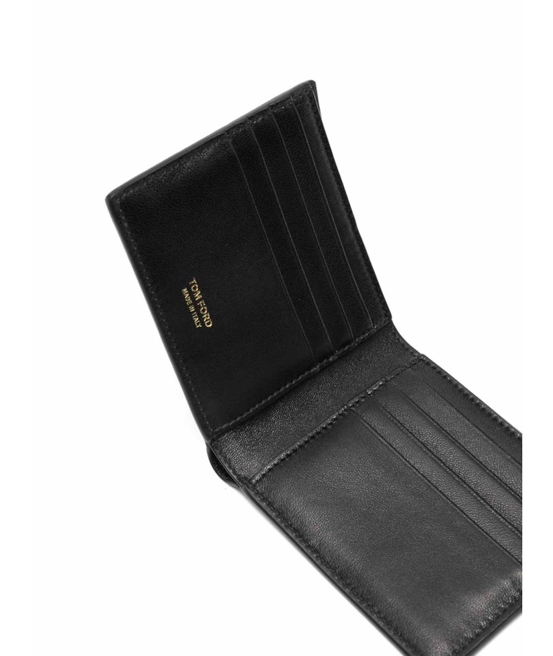 TOM FORD Черный кожаный кошелек, фото 2