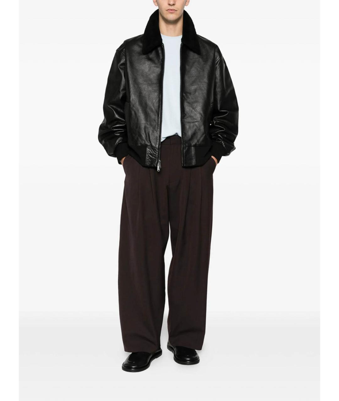 CALVIN KLEIN Черная меховая куртка, фото 4