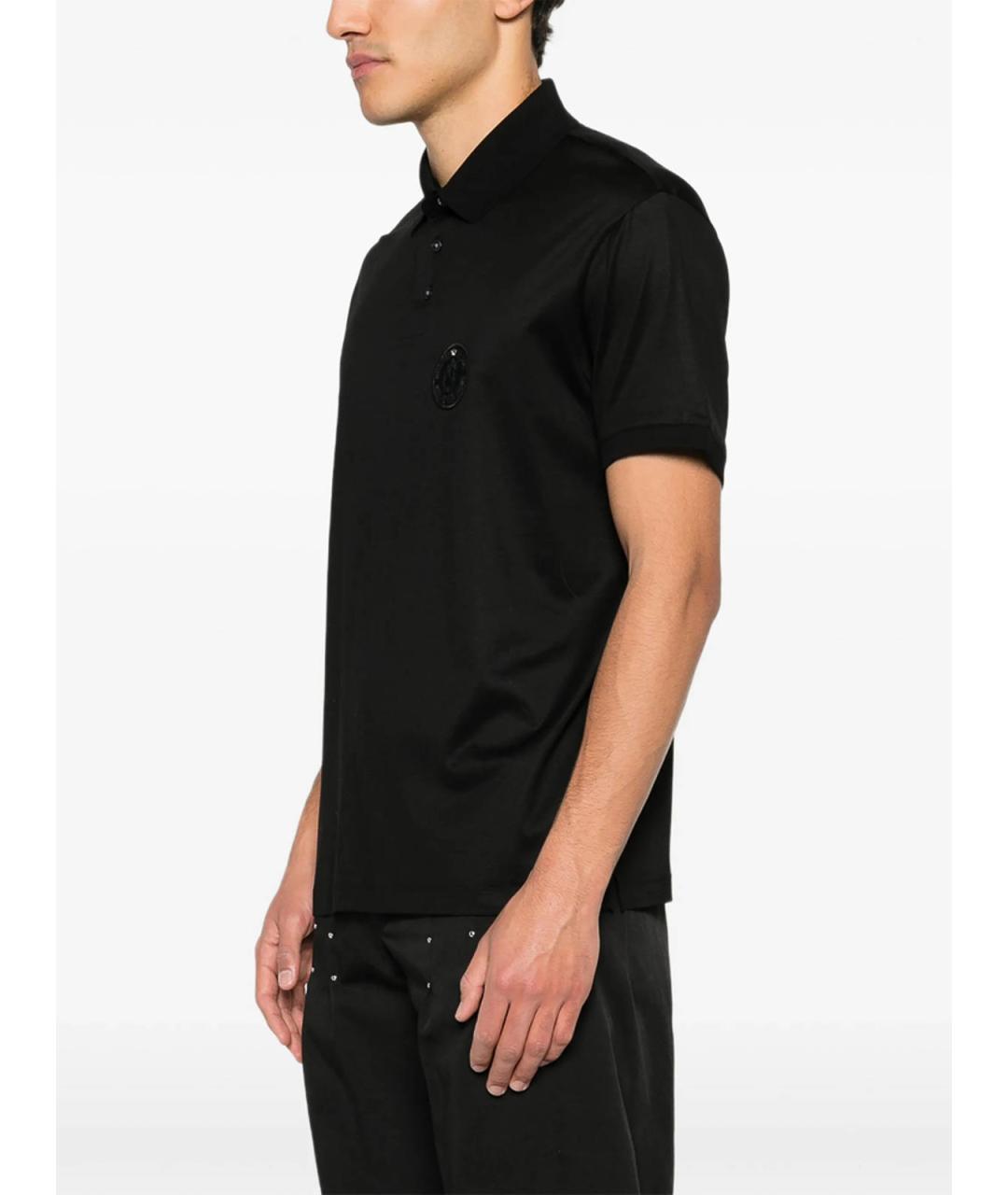 EMPORIO ARMANI Черный хлопковый джемпер / свитер, фото 5