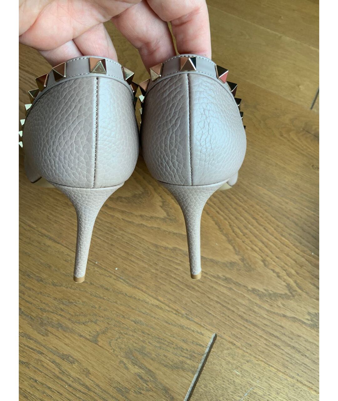 VALENTINO Бежевые кожаные туфли, фото 3