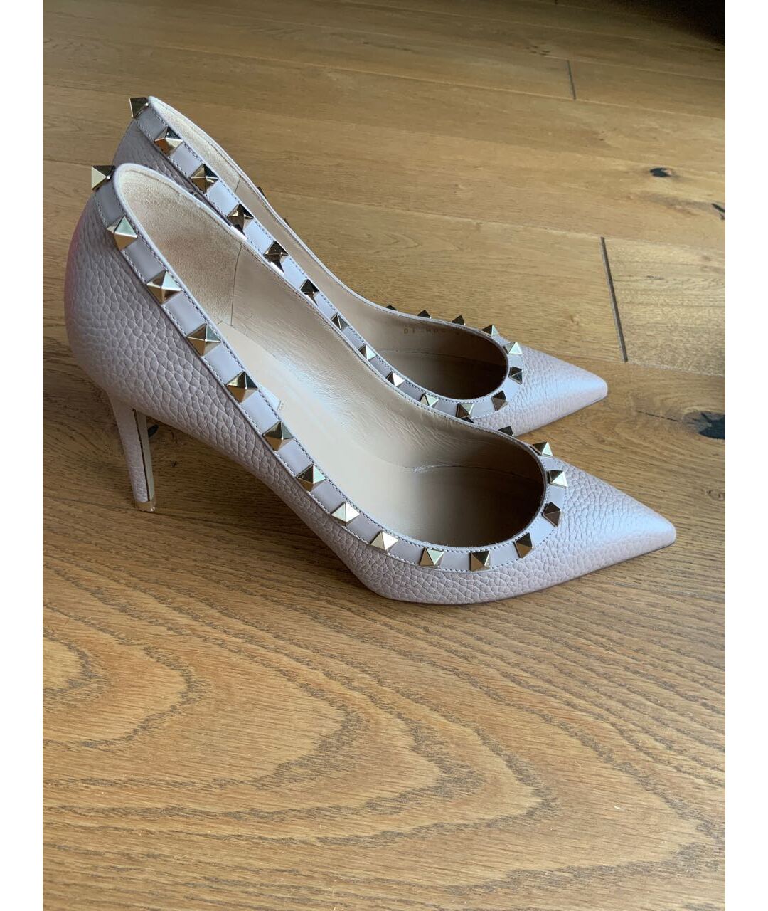 VALENTINO Бежевые кожаные туфли, фото 4