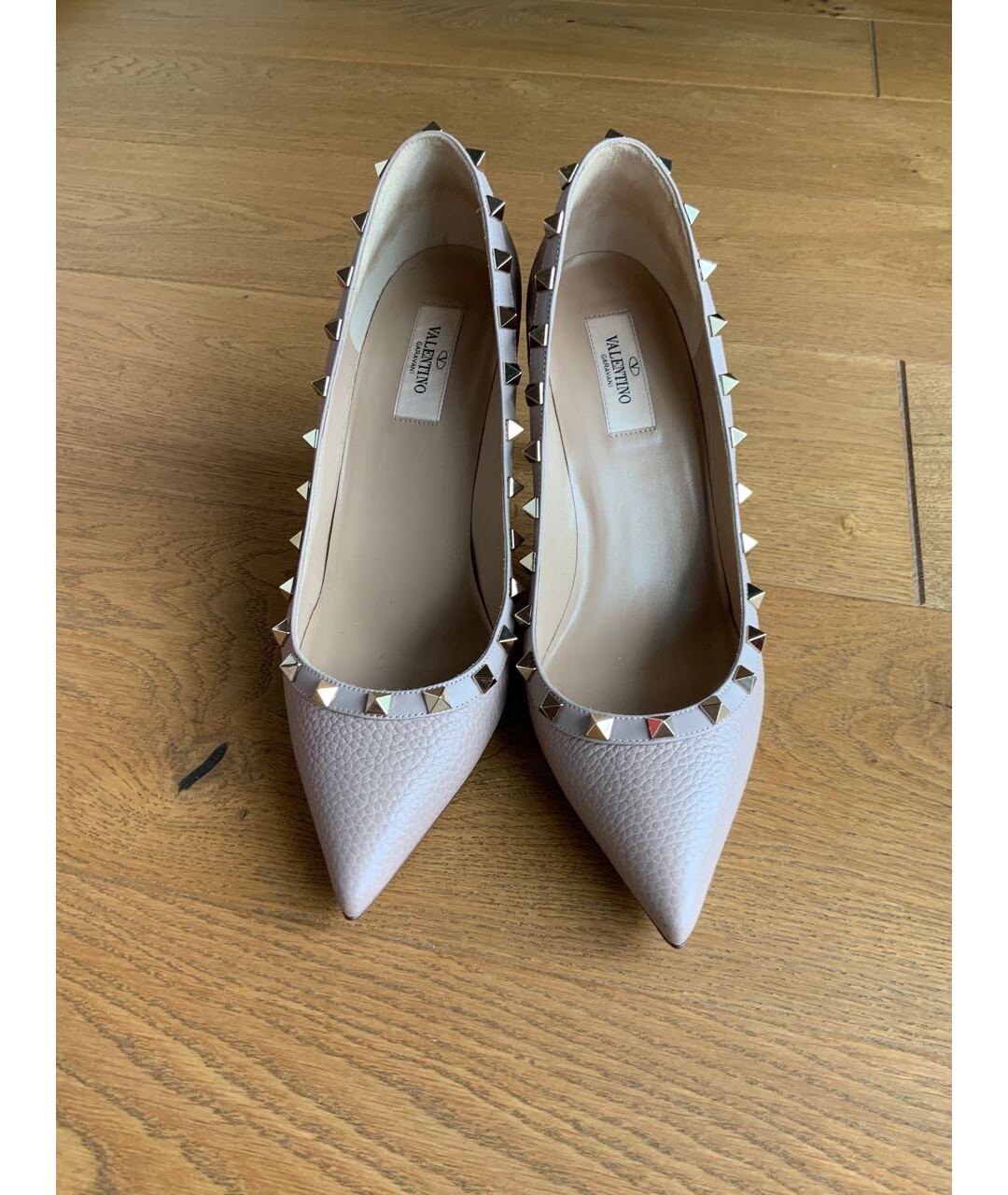 VALENTINO Бежевые кожаные туфли, фото 2