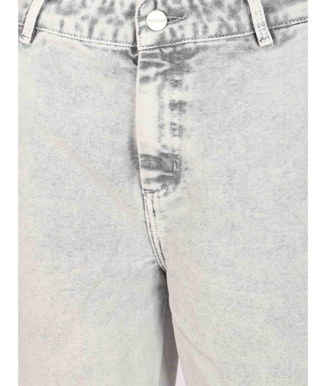 CARHARTT Серые хлопковые брюки широкие, фото 4