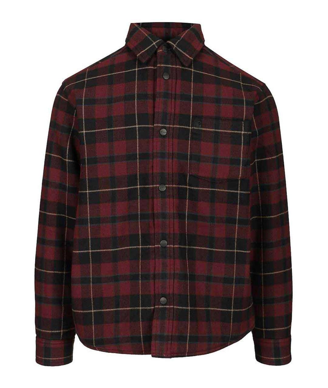 CARHARTT Бордовая хлопковая кэжуал рубашка, фото 1