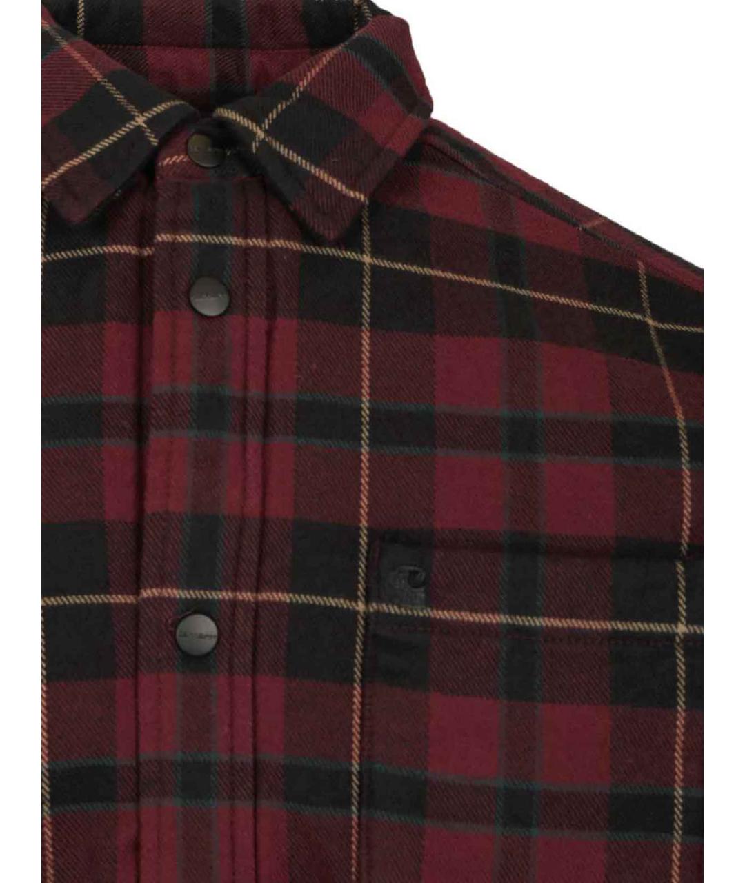 CARHARTT Бордовая хлопковая кэжуал рубашка, фото 4
