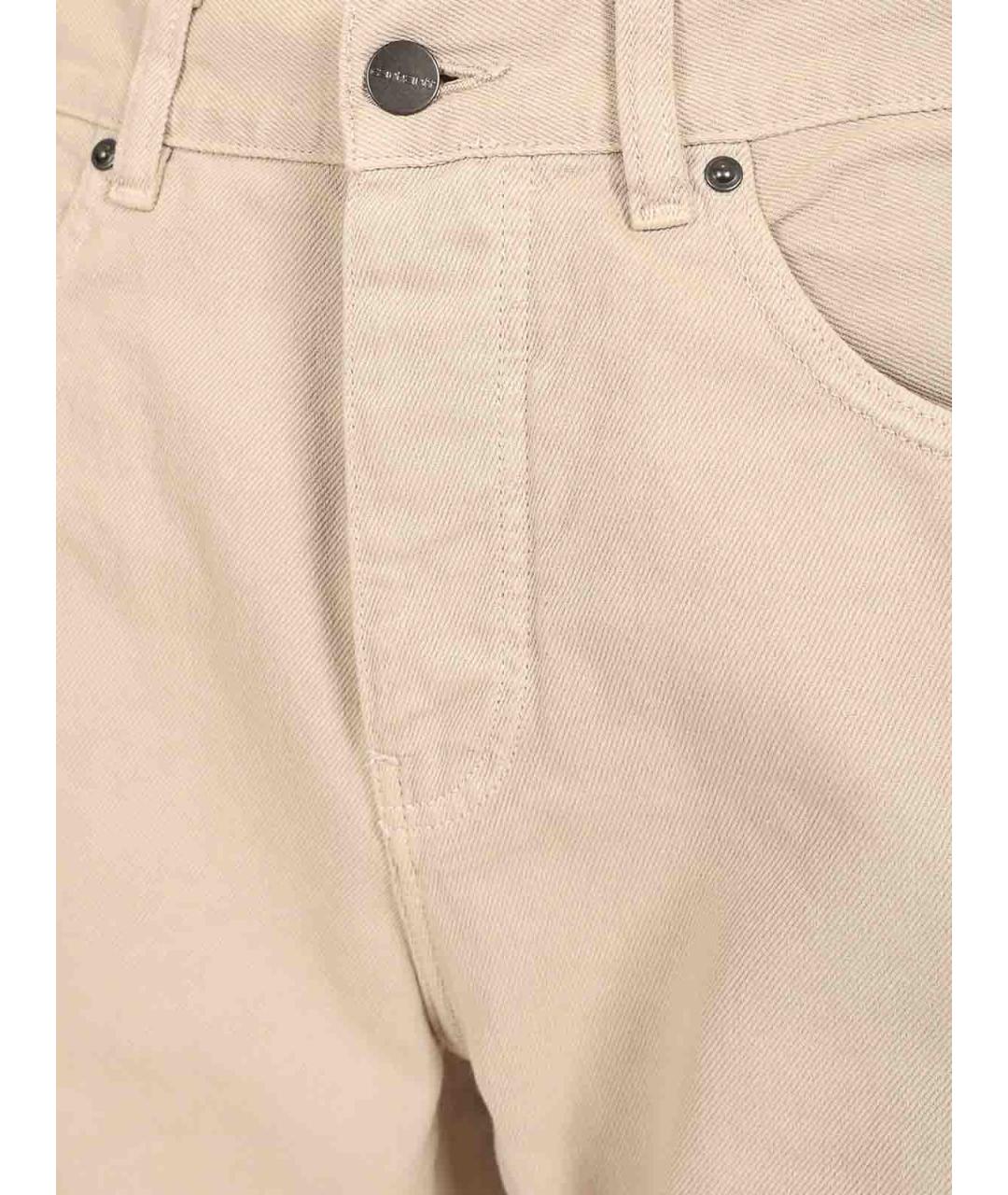 CARHARTT Бежевые хлопковые повседневные брюки, фото 3