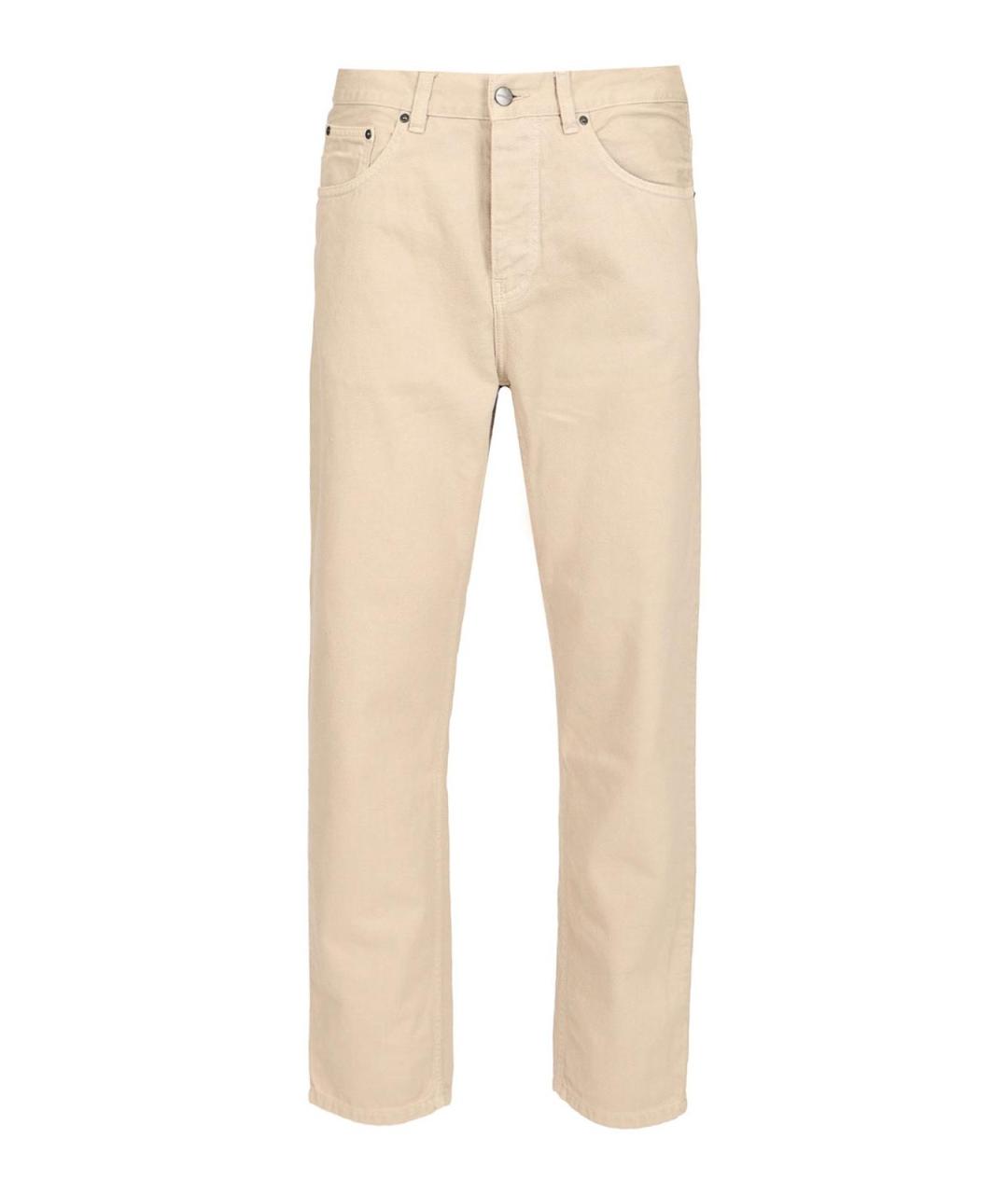 CARHARTT Бежевые хлопковые повседневные брюки, фото 1