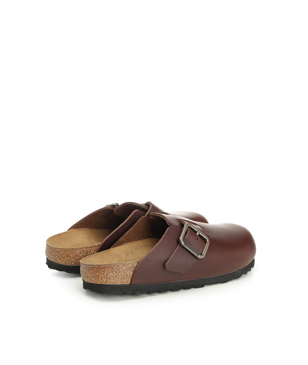 BIRKENSTOCK Коричневые кожаные сандалии, фото 3