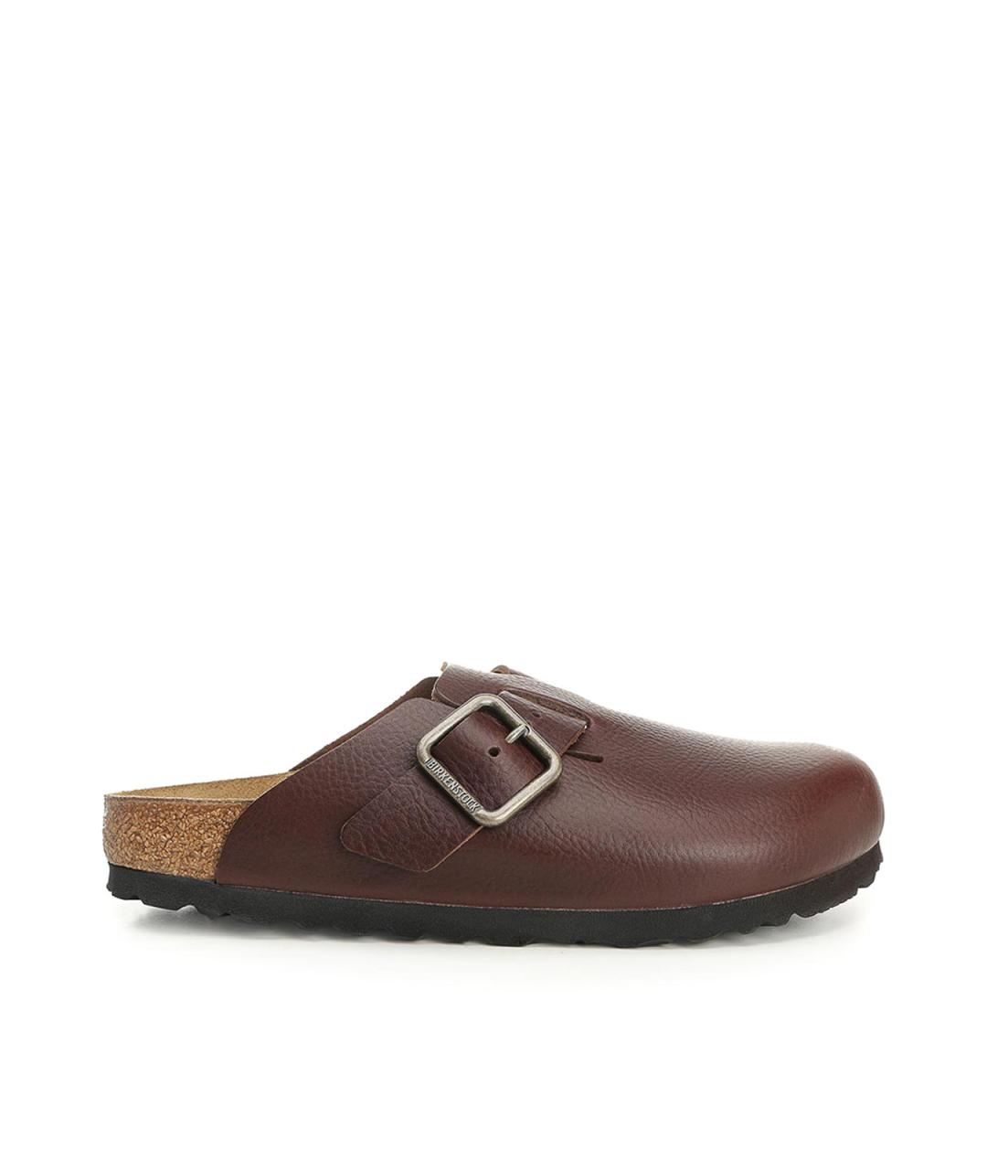 BIRKENSTOCK Коричневые кожаные сандалии, фото 1