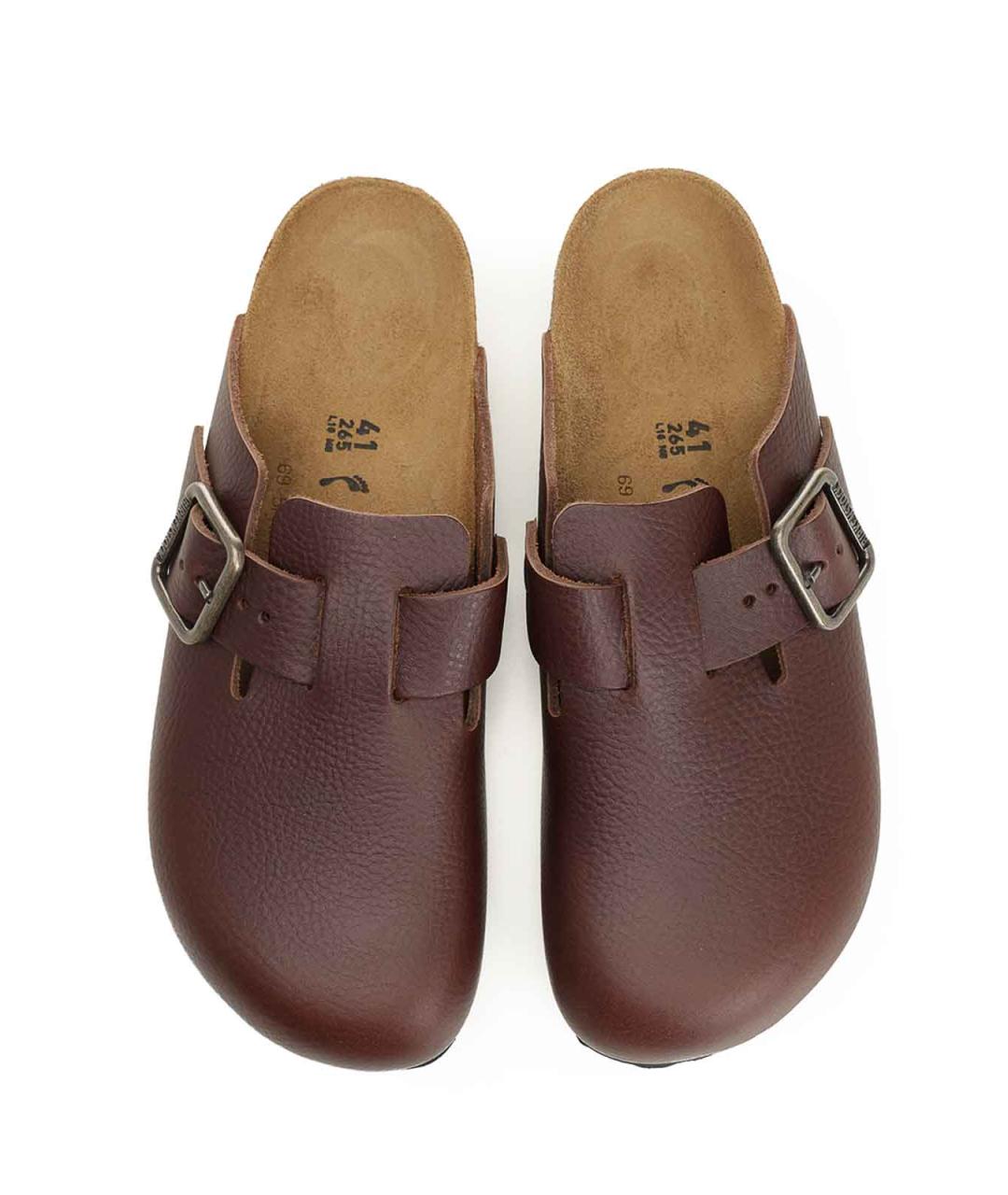 BIRKENSTOCK Коричневые кожаные сандалии, фото 5
