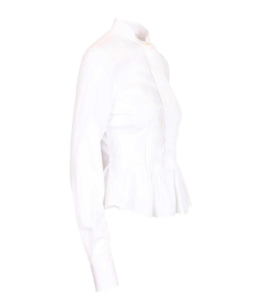 ALEXANDER MCQUEEN Белая хлопковая рубашка, фото 3