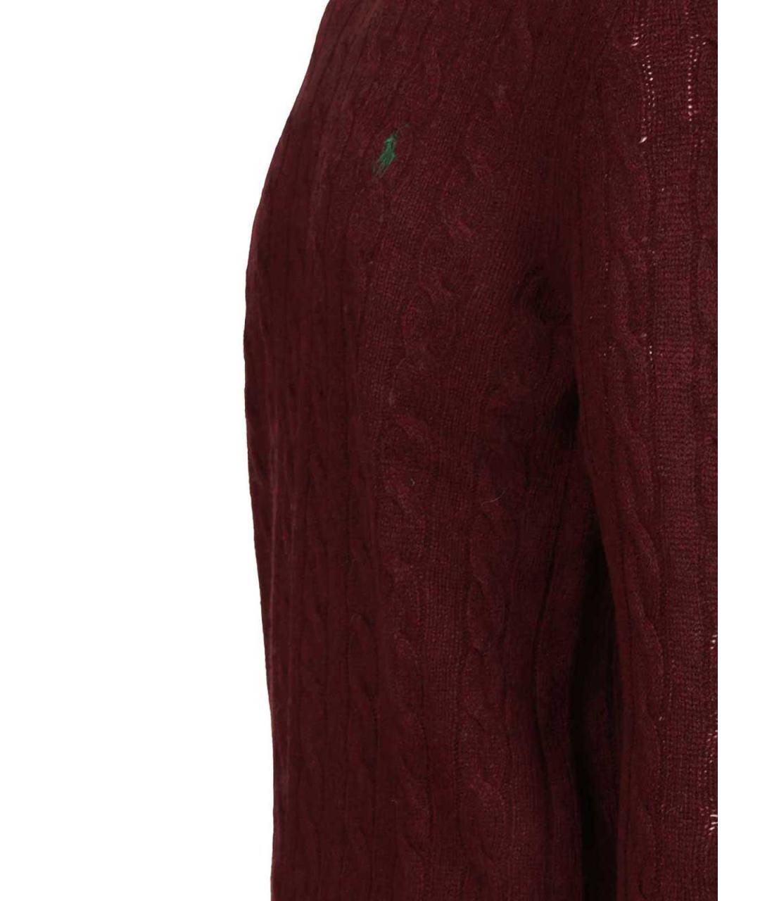 POLO RALPH LAUREN Бордовый кашемировый джемпер / свитер, фото 3