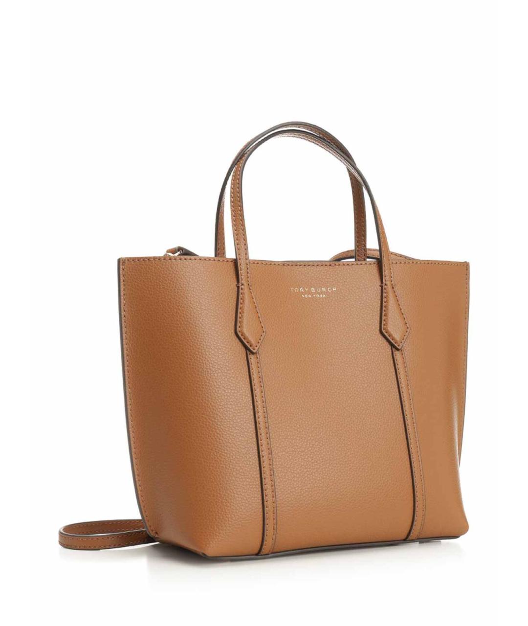 TORY BURCH Коричневая кожаная сумка тоут, фото 2