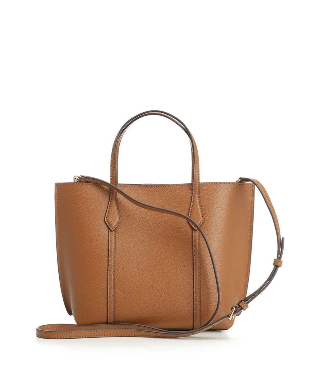 TORY BURCH Коричневая кожаная сумка тоут, фото 3